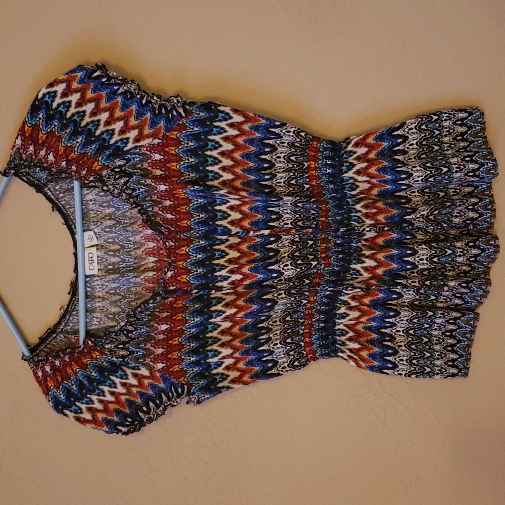 Cato size Large stretchy cute top with tie